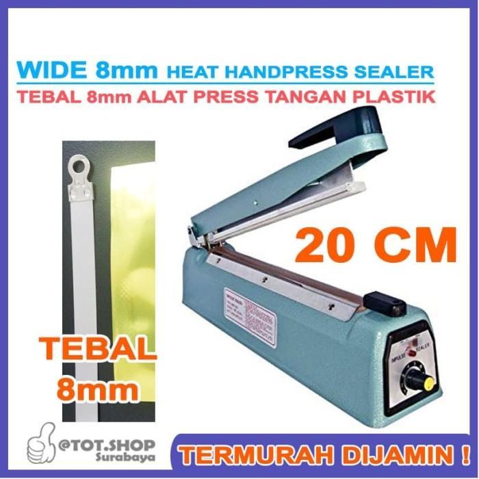 20 CM SEALER TEBAL / PRESS PLASTIK LEBAR 8mm (STANDING POUCH)
