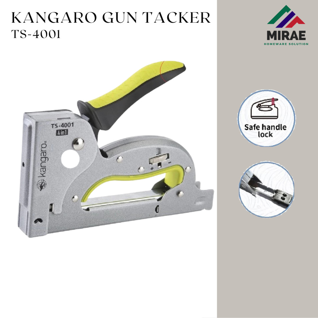 Kangaro Stapler TS-4001| TS4001 / Gun Tacker Alat Staples Tembak 4in1