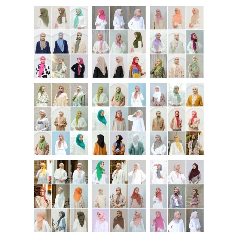 ADRIANSYAH99_ ( LOGO BARU ) HIJAB DEENAY LIZA SERIES BLACK NAVY SNOW WHITE SMOKE STCO BROWNIE FLINST