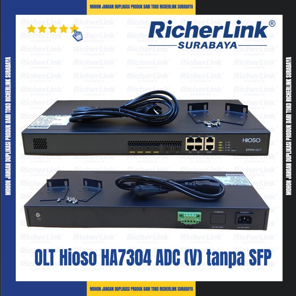 OLT Hioso HA7304 ADC / HA7304V (pilihan tersedia OLT Only atau +SFP)