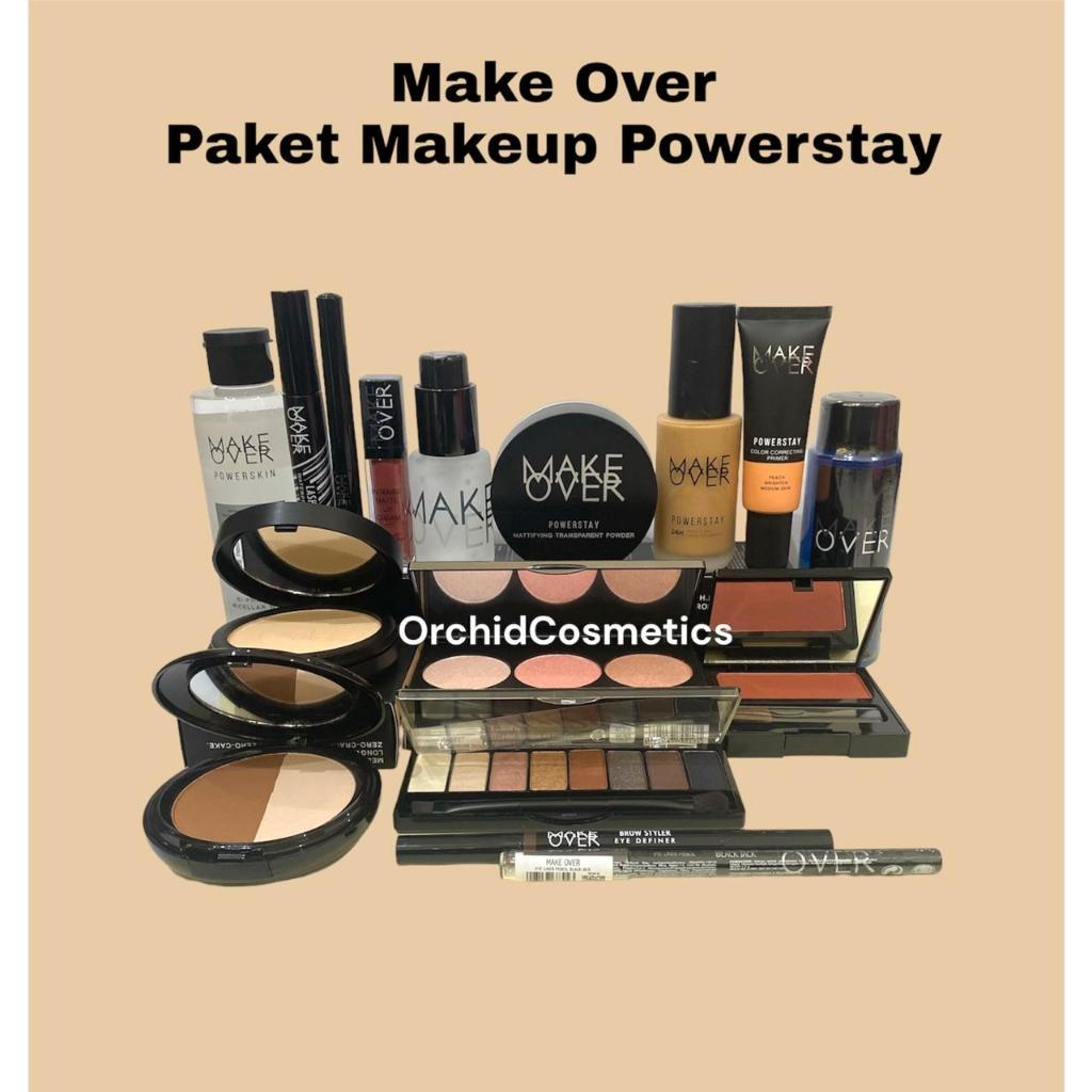 [TIDAK BISA COD] [FREE MAKE OVER PRODUK] Make Over Paket Makeup Powerstay 1 / Make Over Paket Lengka