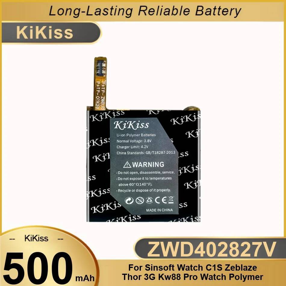 ZWD402827V For Soft Watch C1S For Zeblaze Thor 3G Kw88 Pro Polymer High Performance 500Mah Smart Bat