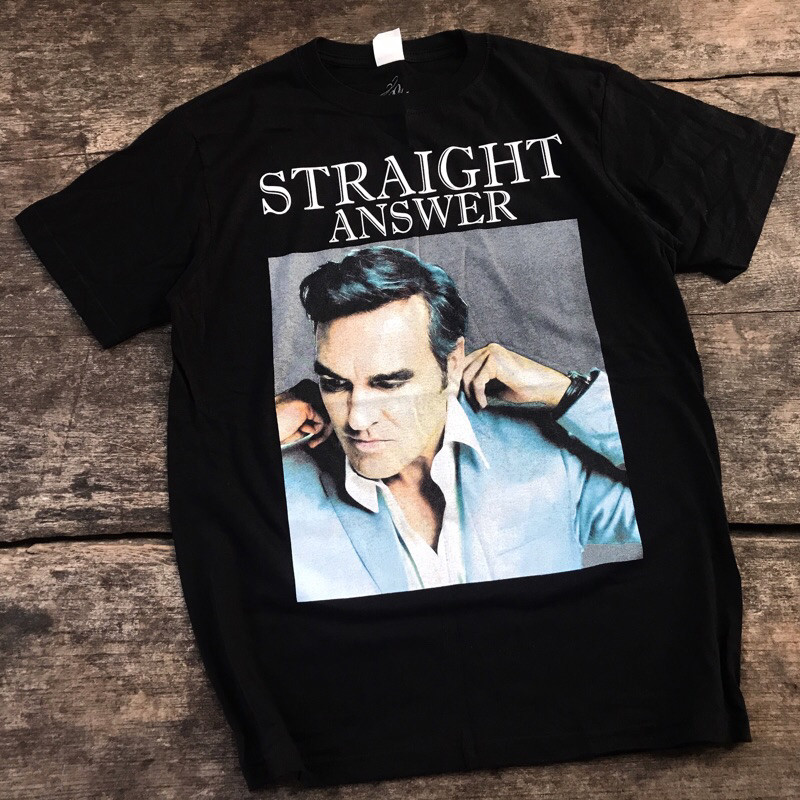 (COD) STRAIGHT ANSWER NECK TSHIRT BLACK