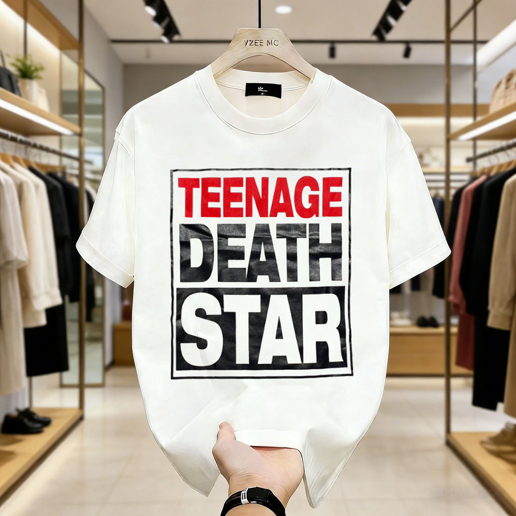 Long Sleeve TEENAGE DEATH STAR - VISION WHITE Official Merchandise