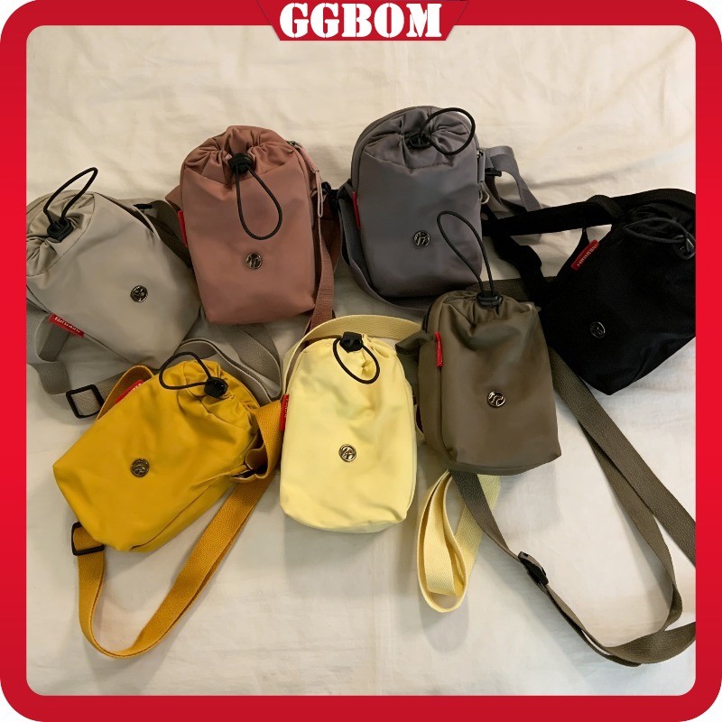 Tas Selempang Olahraga Nylon 800ml - Tas Botol Minum Tumbler Sling Bag Multifungsi, Muat HP & Powerb