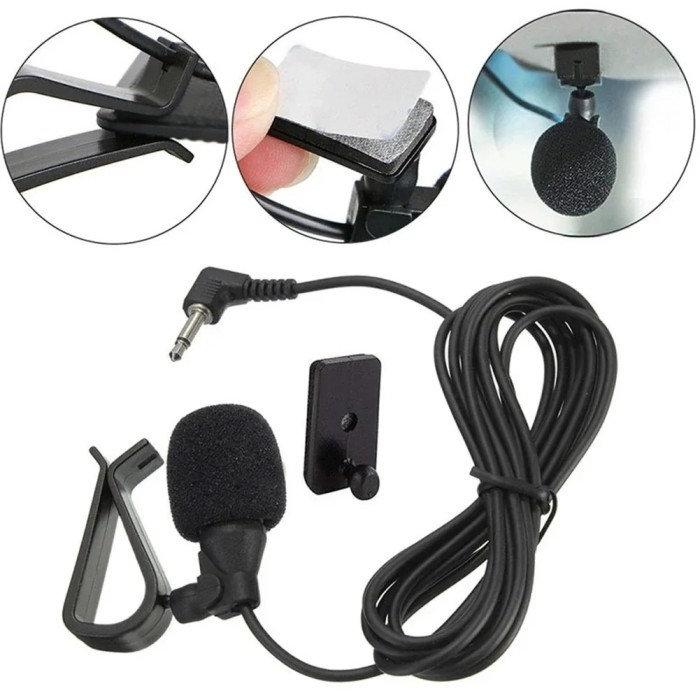 Microphone Mini Clip On Lavalier 3.5mm Omnidirectional Mic DSLR Smartphone Laptop PC Kamera Recordin
