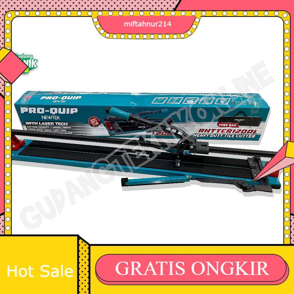 Alat Potong Keramik Granit 1200mm 120cm RHTTCR1200L PROQUIP 48"  LASER / Alat Pemotong Keramik Grani
