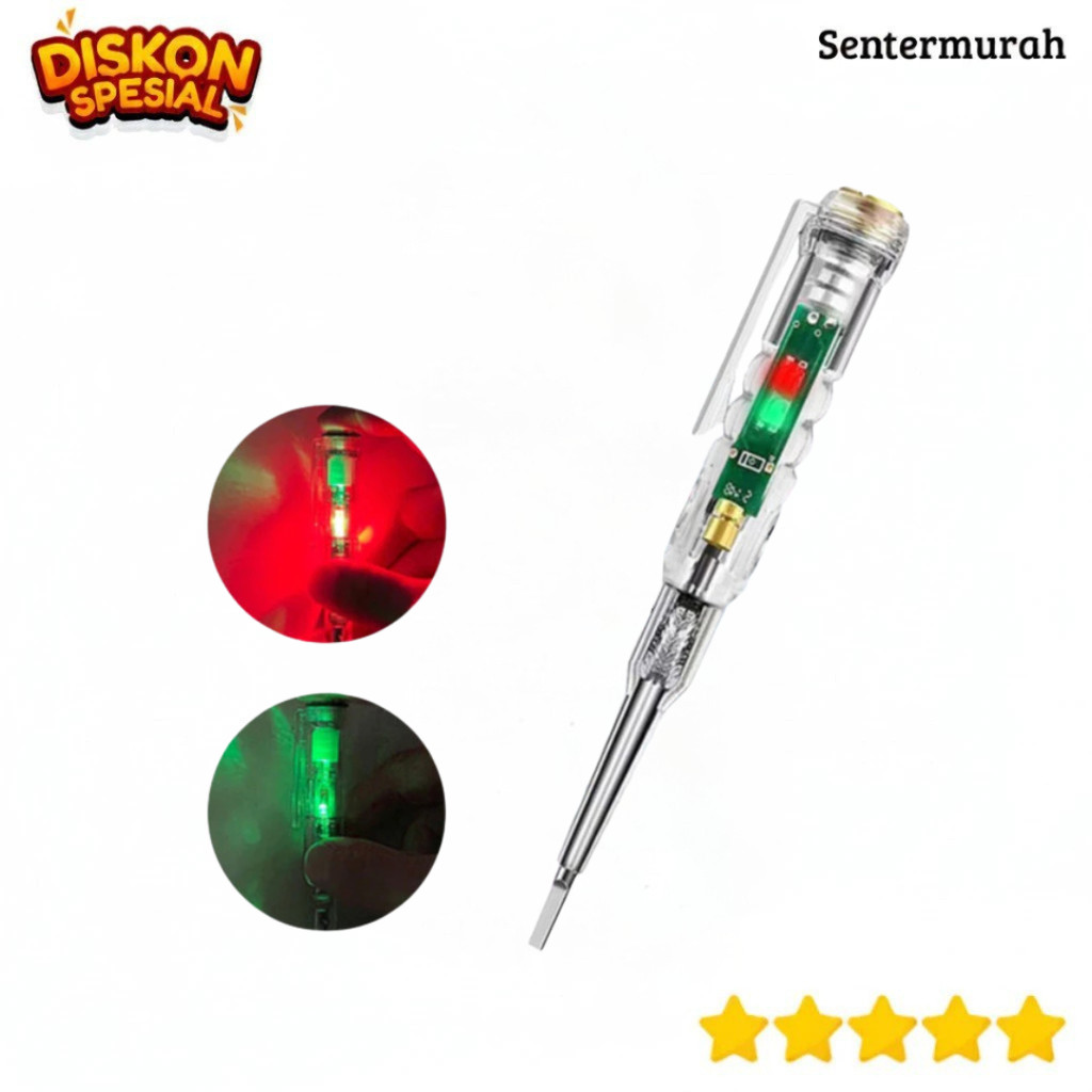 Obeng Test Pen Digital LED Alat Tukang Listrik
