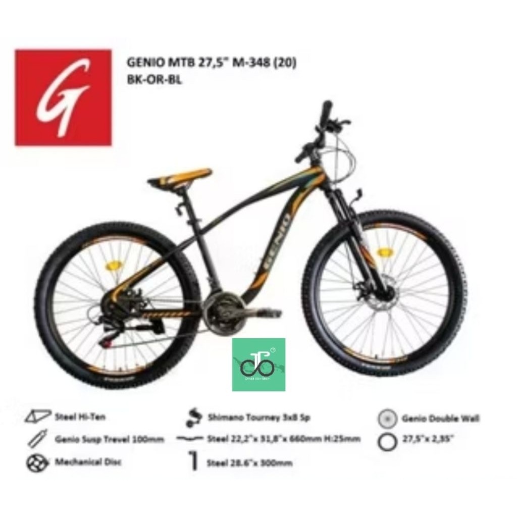 Sepeda MTB 27.5" Genio M-348 NEW M348