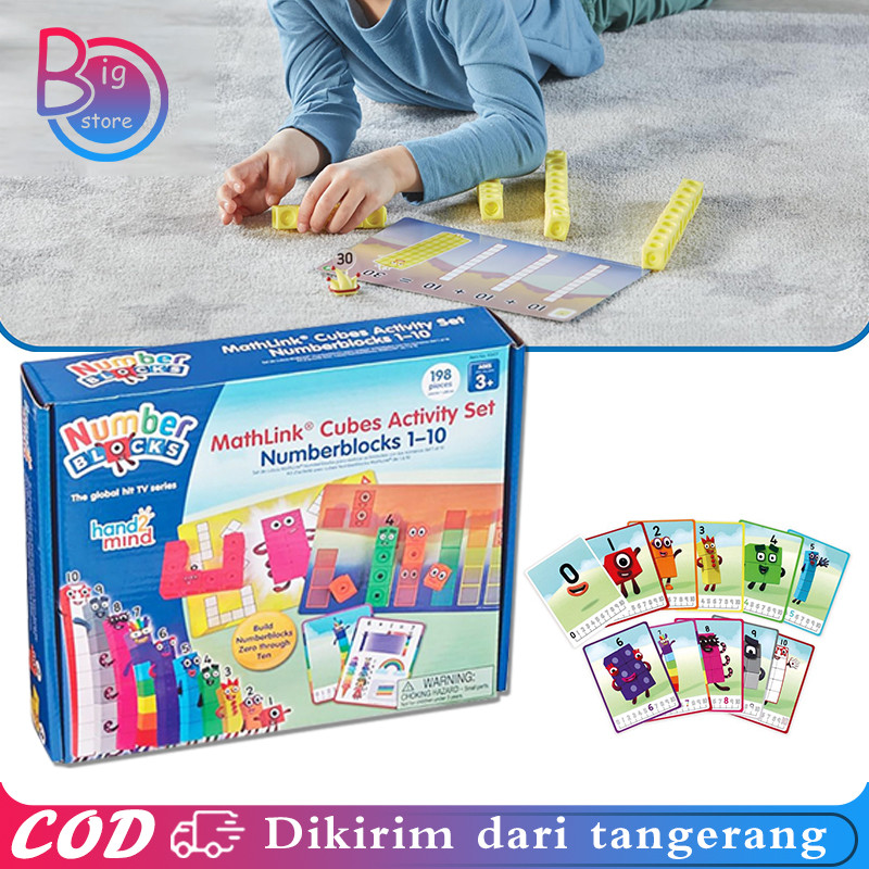 Set Blok Matematika Numberblocks 1-10 Untuk Pengenalan Angka Dan Berhitung