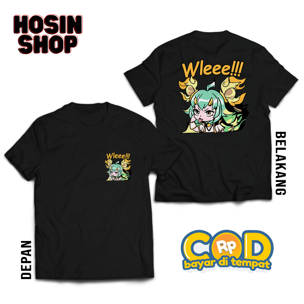 Kaos Emote Mobile Legend - Kaos Atasan Katun Sablon - Kaos Emoji ML - Kaos Emote ML Nana Wlee - Baju