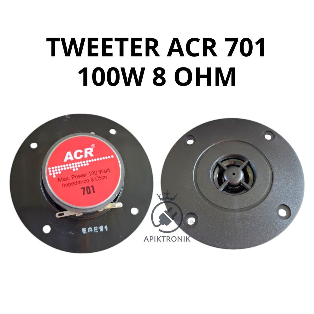 Tweeter ACR 701 Super Polyimide Dome Tweeter 100W 8 Ohm Speaker Hi Freq