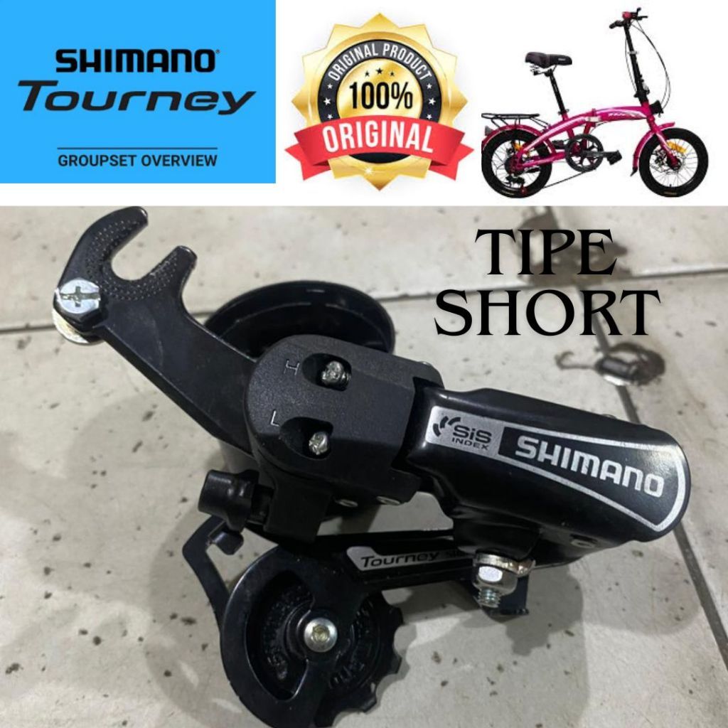 RD Shimano SIS Tourney TY21B 5 6 7 Speed Capit Short Jepit Leter S Operan Gigi Sepeda Lipat 16 atau 