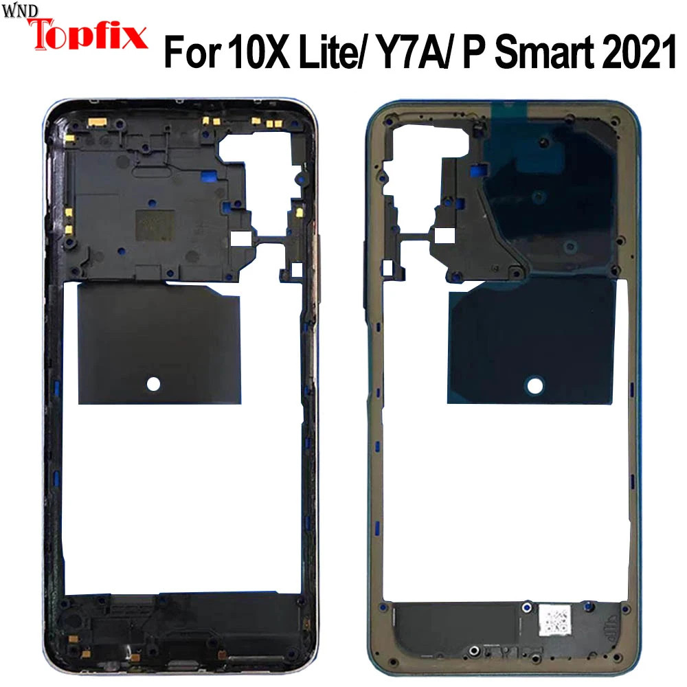 NEW For Huawei P Smart 2021 / Y7A / Honor 10X Lite Middle Frame Bezel Faceplate Bezel LCD Frame Repa