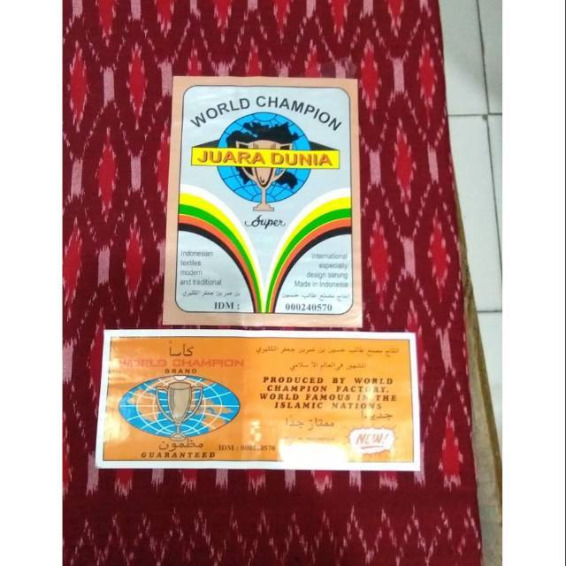 PROMO original Sarung Juara Dunia // Sarung Gloyor Juara Dunia