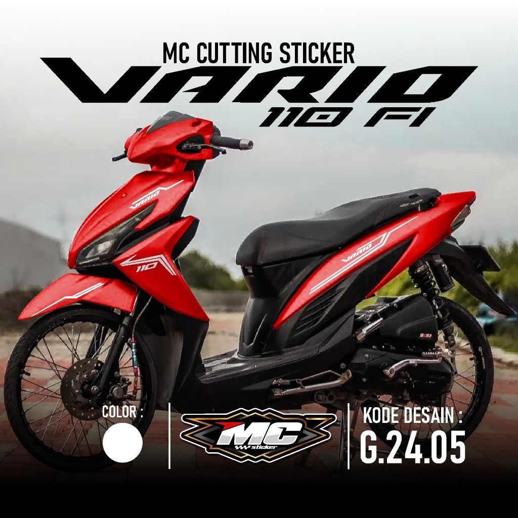 Sticker Vario 110 Fi - Aksesoris Motor Stiker Honda Vario Cutting 110 Esp 2015 2016 2017 2018 2019 2