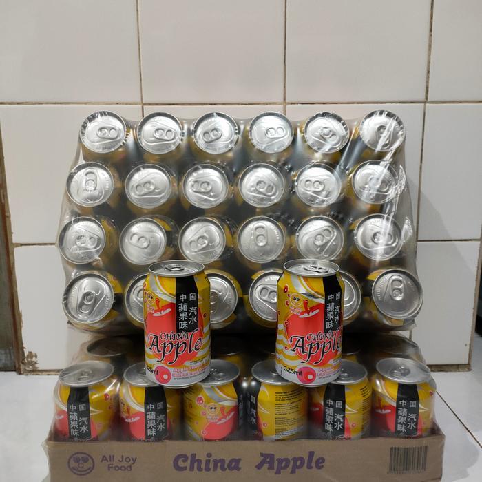 Minuman Kaleng Apel China (China Apple) 1 Krat isi 24 Kaleng 325 ML