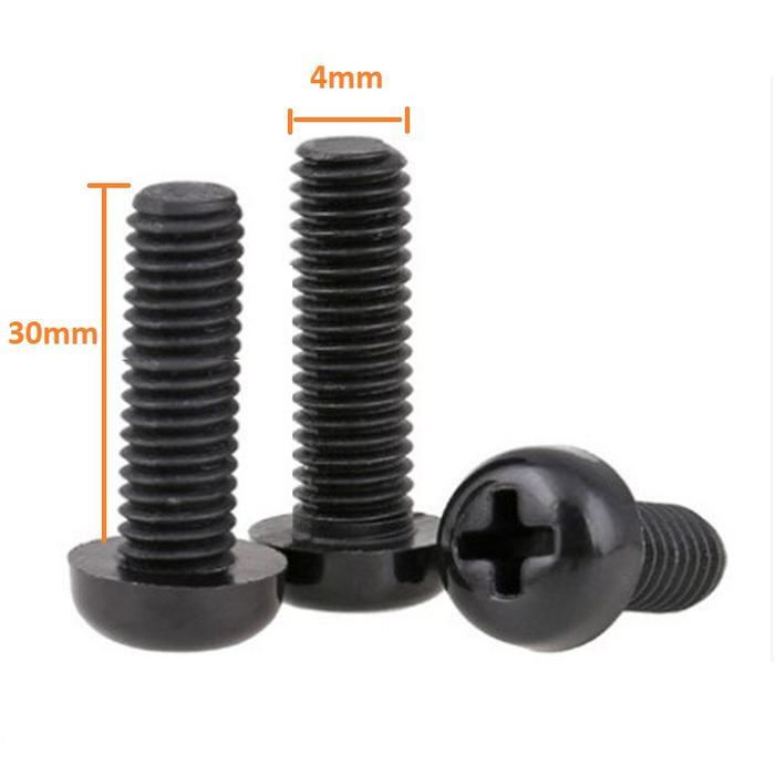 Nylon Screw Baut Plastik M4x30 M4 30mm bold spacer Ulir 4mm M4x30mm