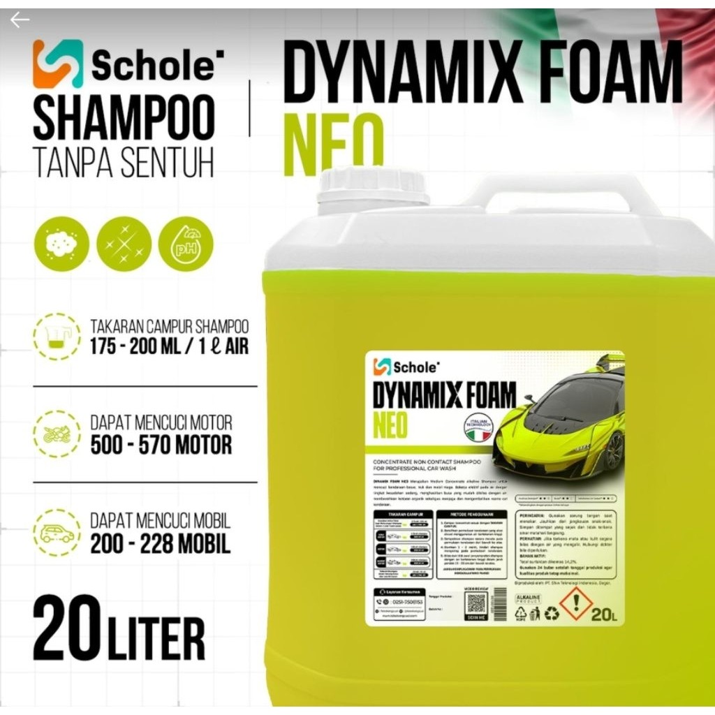 READY JAYAPURA - Schole dynamix foam NEO 20 Liter - touchless shampoo - sabun tanpa sentuh - tanpa p