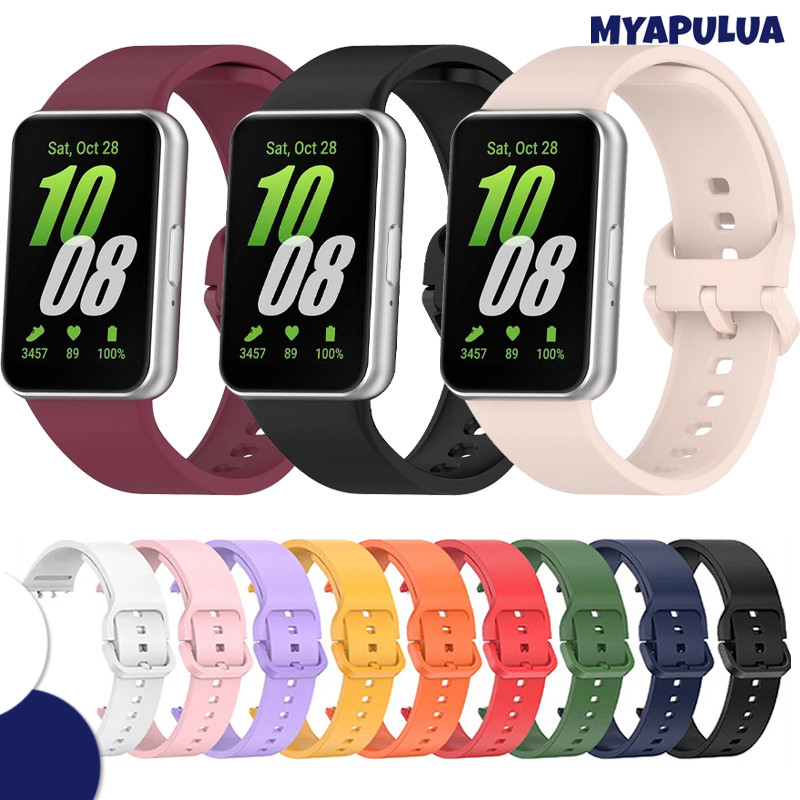 Soft Sport Rubber Strap for Smart Watch Samsung Galaxy Fit 3 Silicone Belt Bracelet Wristband Band R