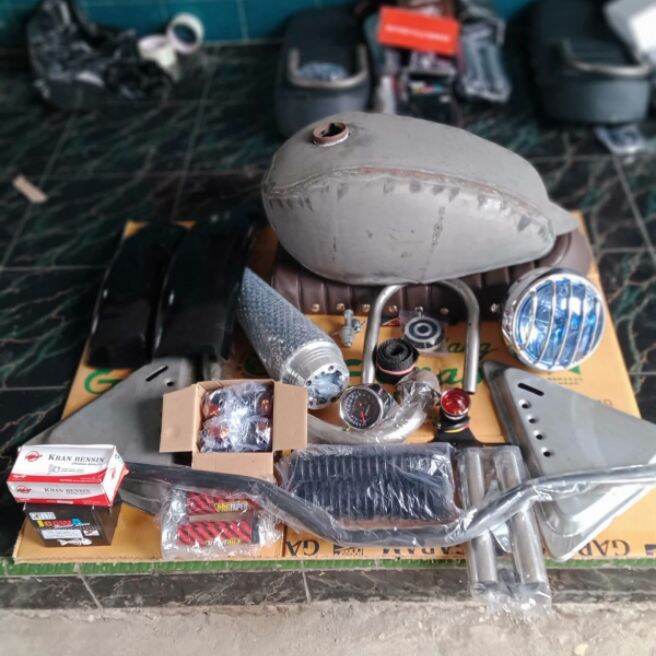 [GM] paket cb japstyle komplit full set MOTOR CUSTOM Paket Tangki Motor