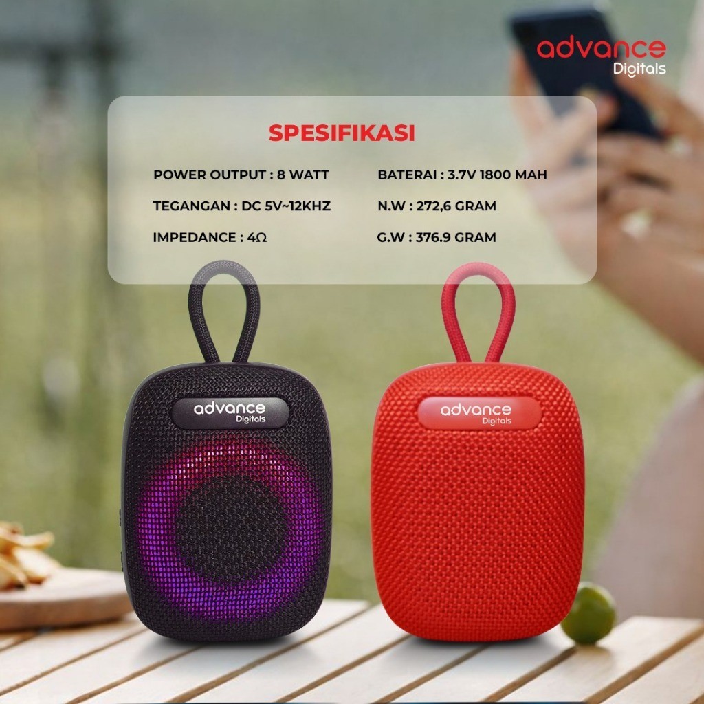 Speaker Bluetooth Mini Portable Wireless RGB LED Waterproof IPX7 Bass Sound System