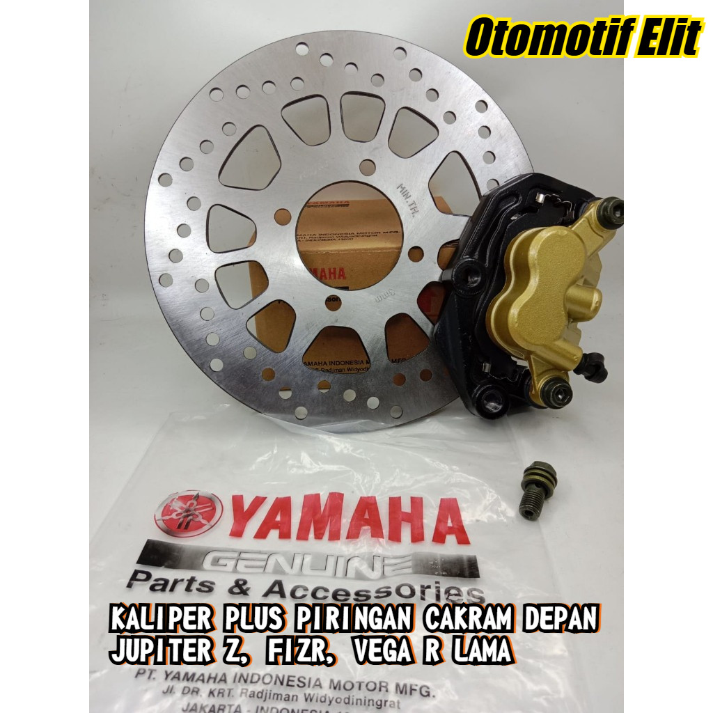 PROMO PAKET KALIPER PALA BABI PLUS PIRINGAN CAKRAM DEPAN JUPITER Z, FIZR, VEGA R LAMA SUNSTAR ORIGIN