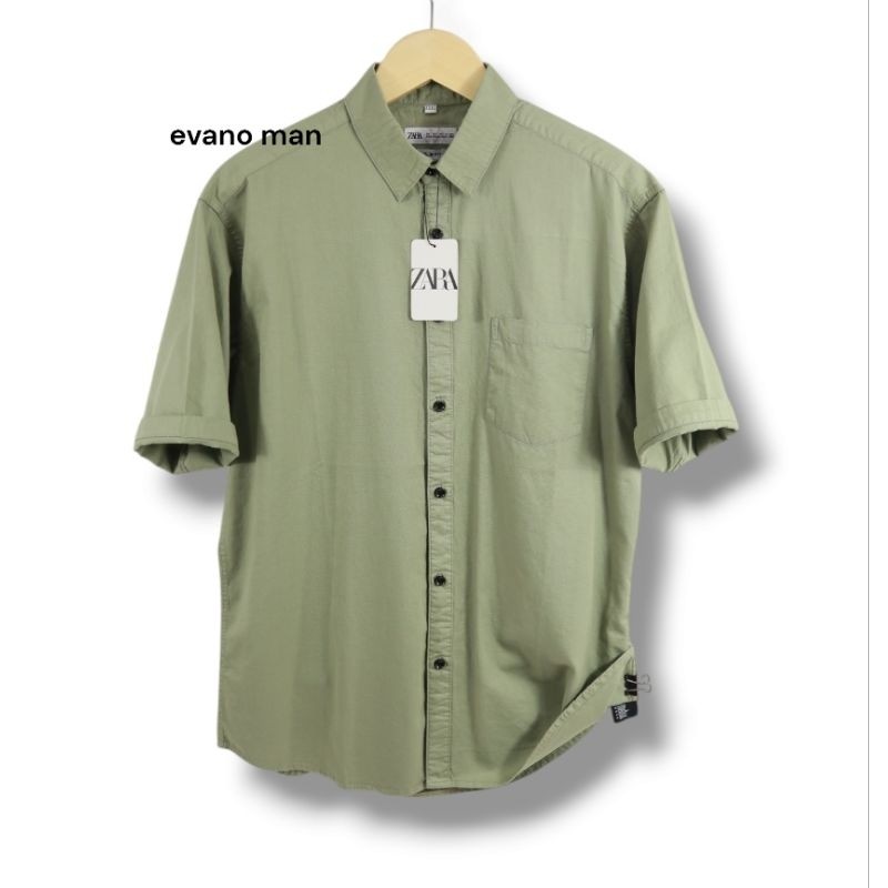 Kemeja Lengan Pendek Pria Kemeja Katun Lengan Pendek Pria