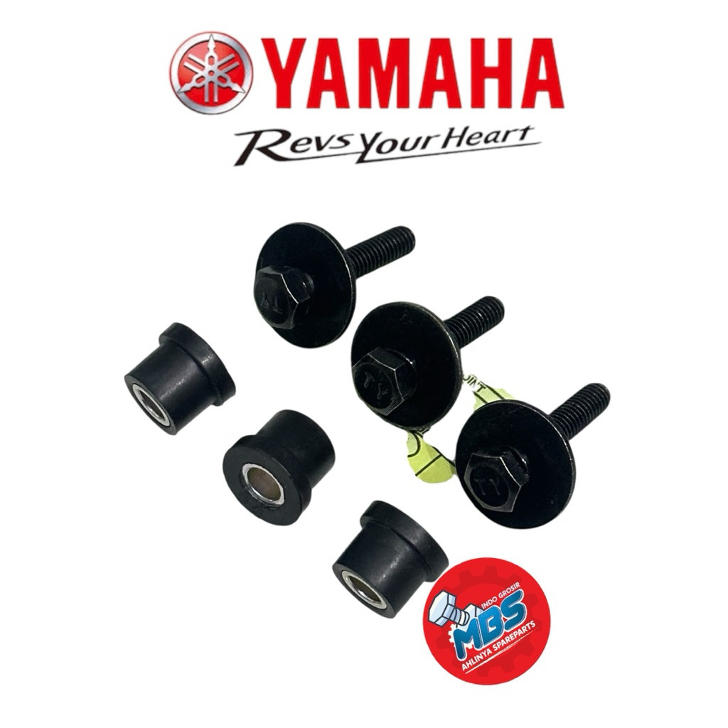 cod MBS 1set karet dan baut kedudukan box filter Mio m3, fino, x ride, freego , N max old  produk or