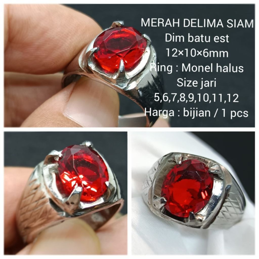 BATU AKIK MERAH DELIMA SIAM DIM BATU EST.
