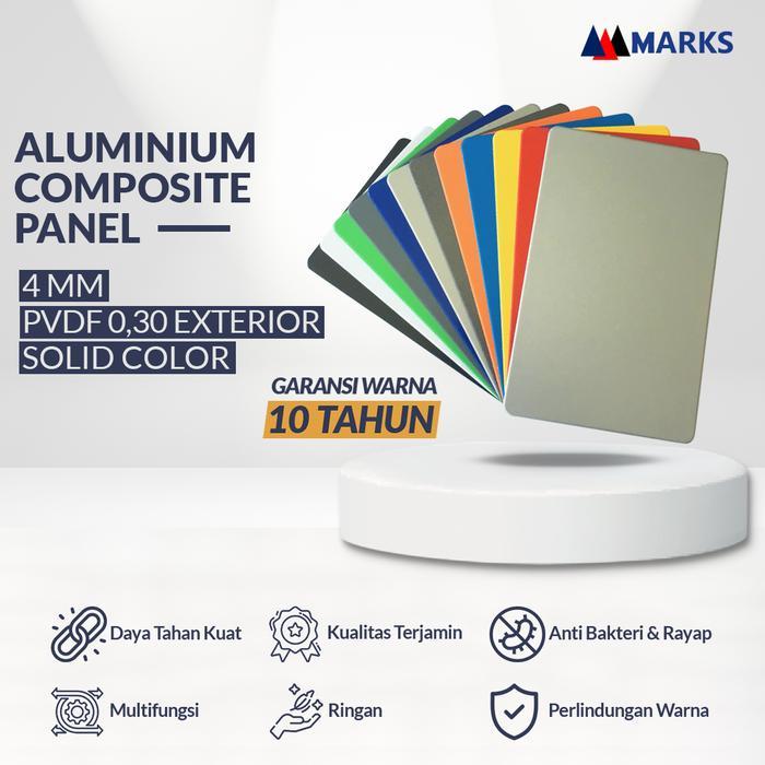 Marks OL ACP 4 mm PVDF 0,30 1220 x 2440 mm - Solid - BLACK