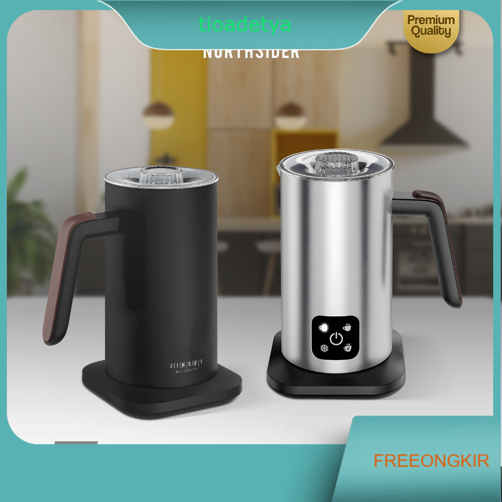 Milk frother steamer Susu elektrik otomatis panas dingin 350ml MF350