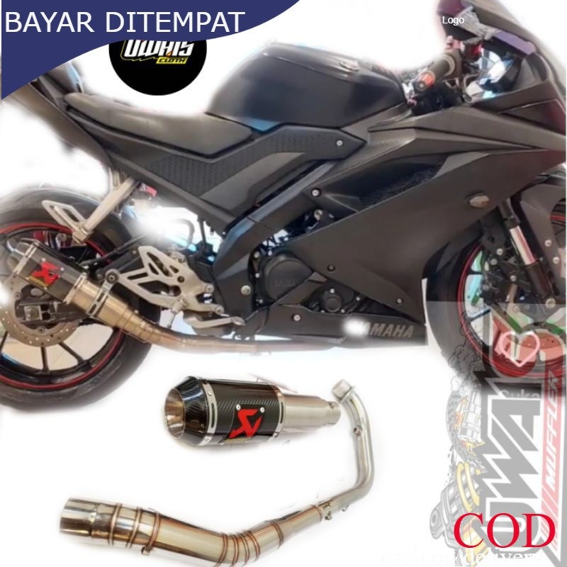Exhaust exhaust Akrapovic Yamaha R15 V3 v4 New YZF-R15 1 set exhaust