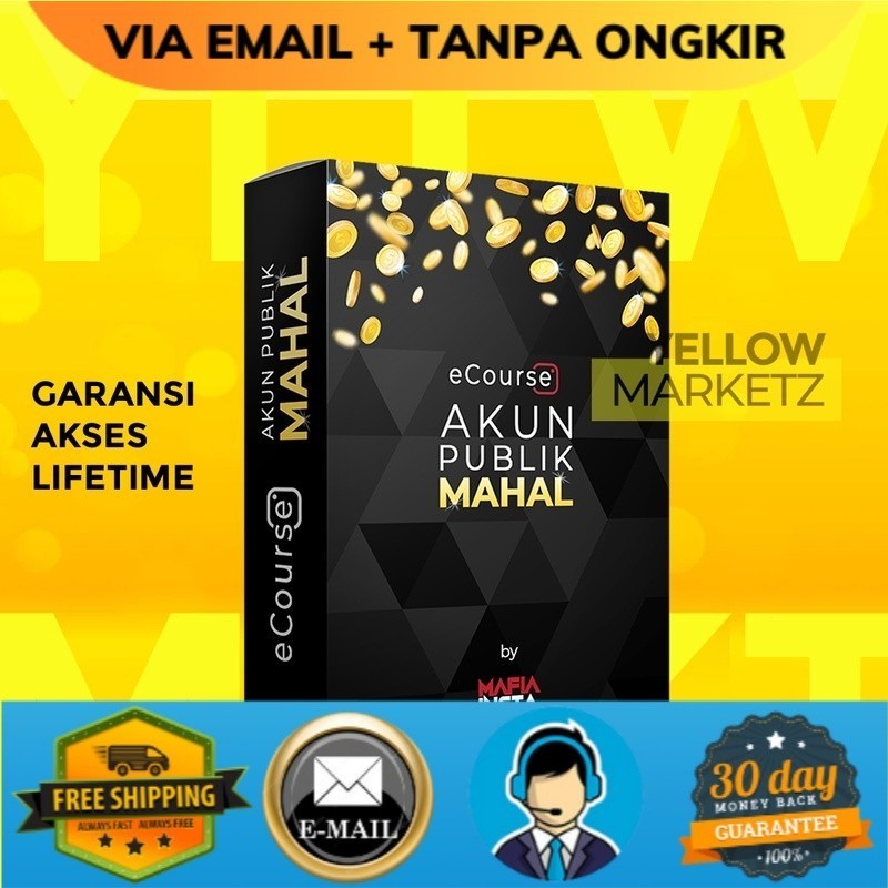 Ecourse 4KUN PUBLIK MAHAL - Cuan dari APM Sosmed