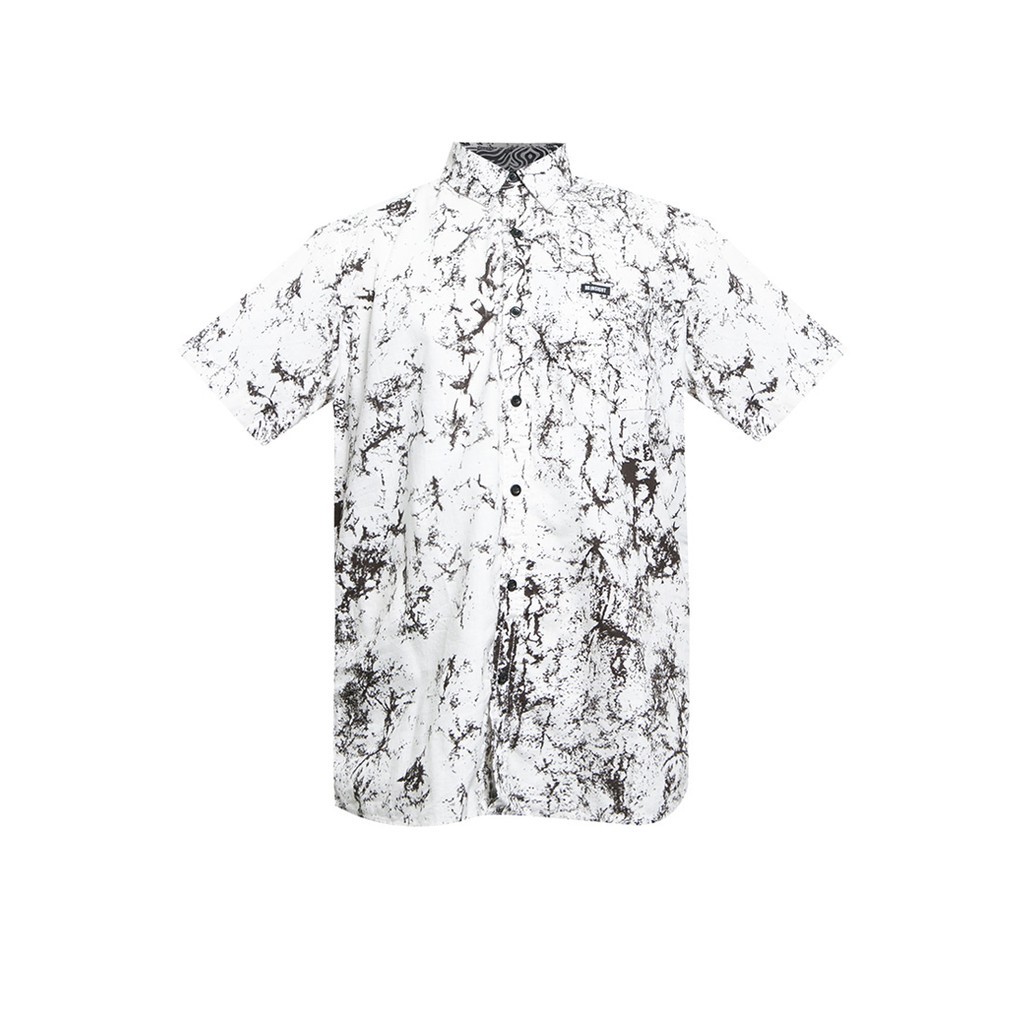 Insight Kemeja Pria Lengan Pendek Putih Tendensiz Shirt Planet Surf