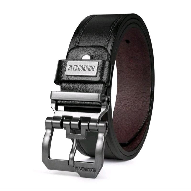 VIRAL-ikat pinggang kulit pria model robot kokoh kepala besi,ikat pinggang import fashion kasual