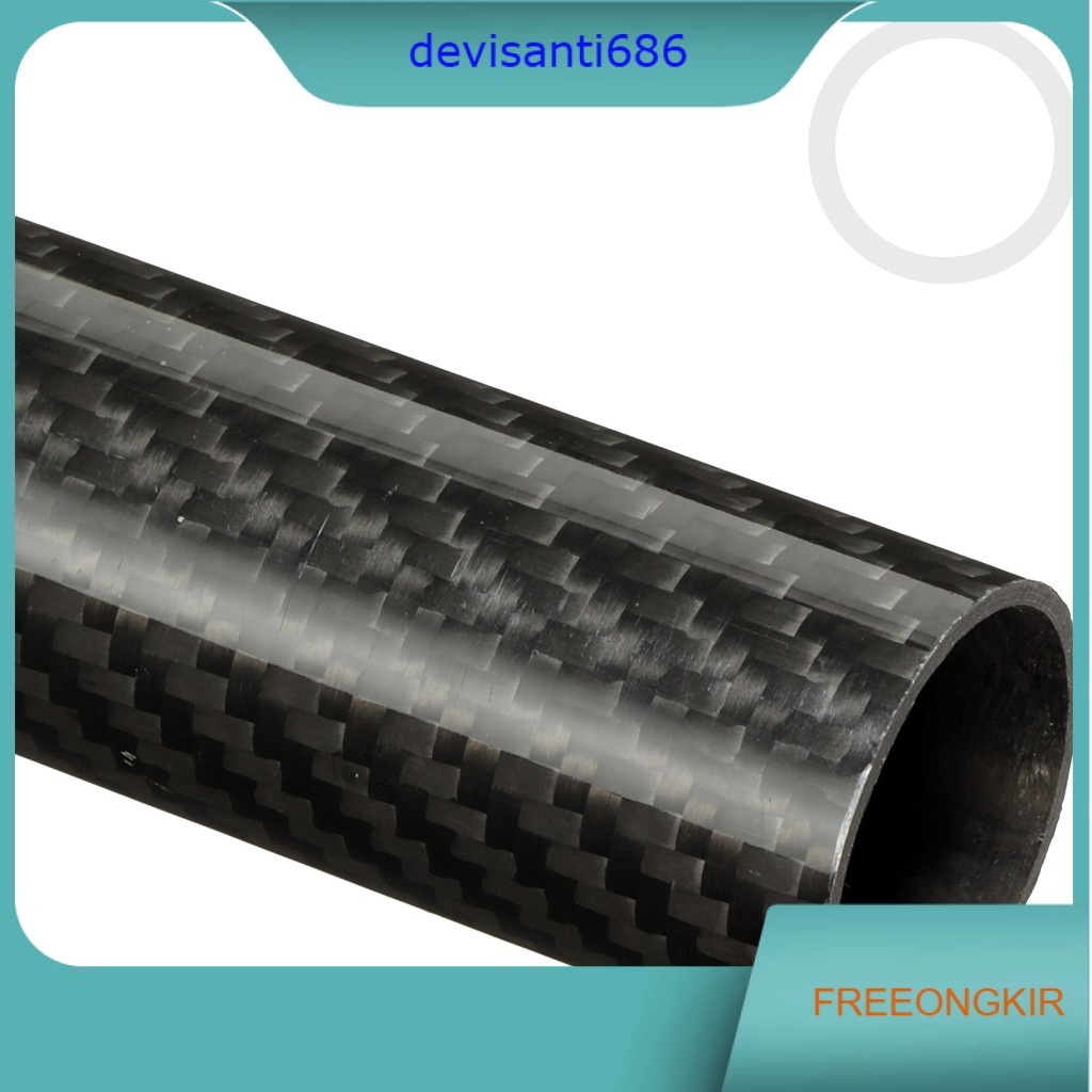 1meter Pipa carbon tube 30x28mm diameter 30mm karbon tube OD 30mm ID 28mm tebal 1mm 3K GLos