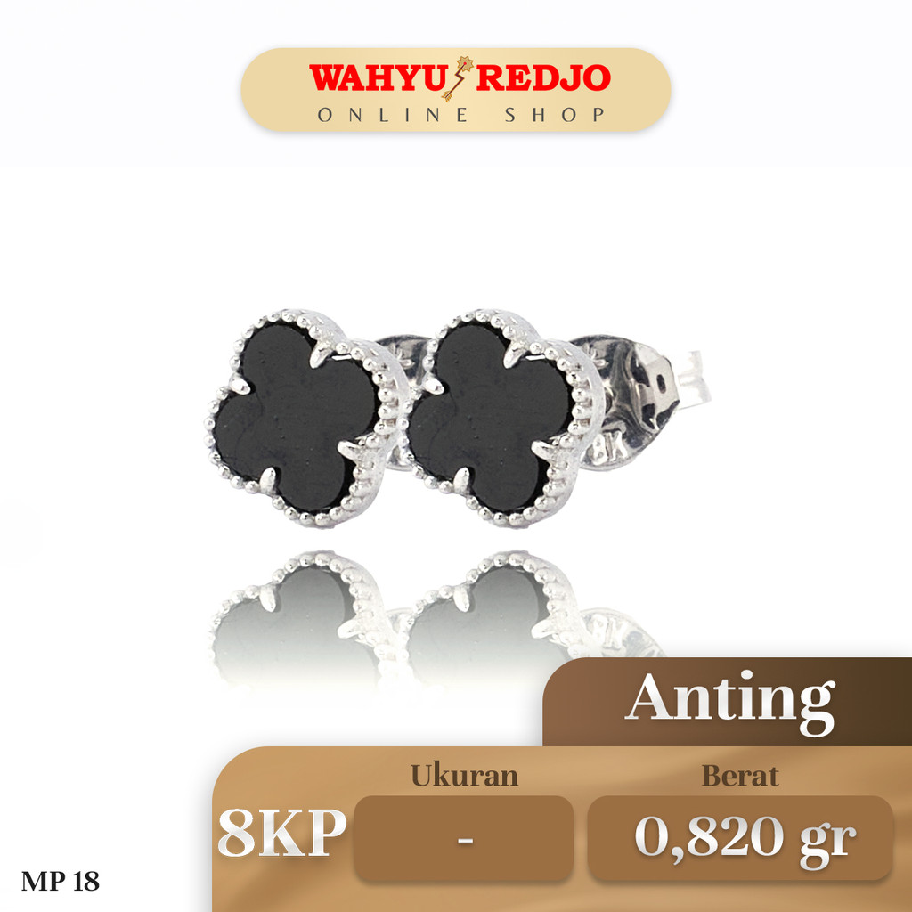 Anting-Anting Emas Putih 8KP Wahyu Redjo AN-8KP-30365655-PMR