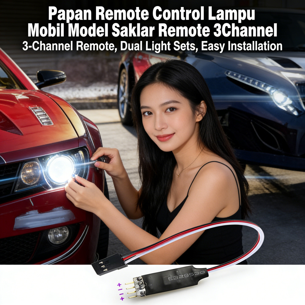 Module Lampu LED RC Car Panel Kontrol CH3 Headlight LED