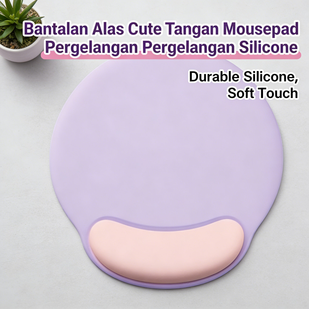 Silicone Pergelangan Bantangan Alas Tangan Cute Silicone Mousepad