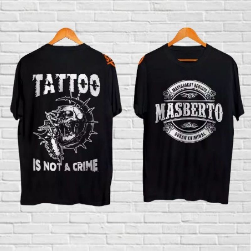 COD kaos distro lengan pendek motif // masberto // masberto mesin tato // masyarakat bertato