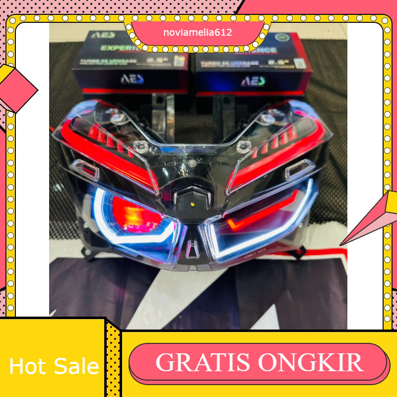 PAKETAN BILED AES TURBO SE EXPERIENCE&ILOW BUDGET VARIO 150/125 New sepaket headlamp