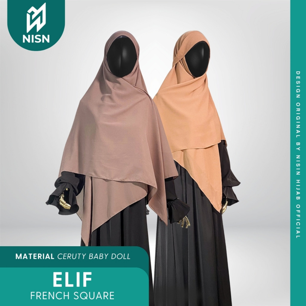 FRANCISS.ID Elif French Square Hijab Ceruty Nisin Official