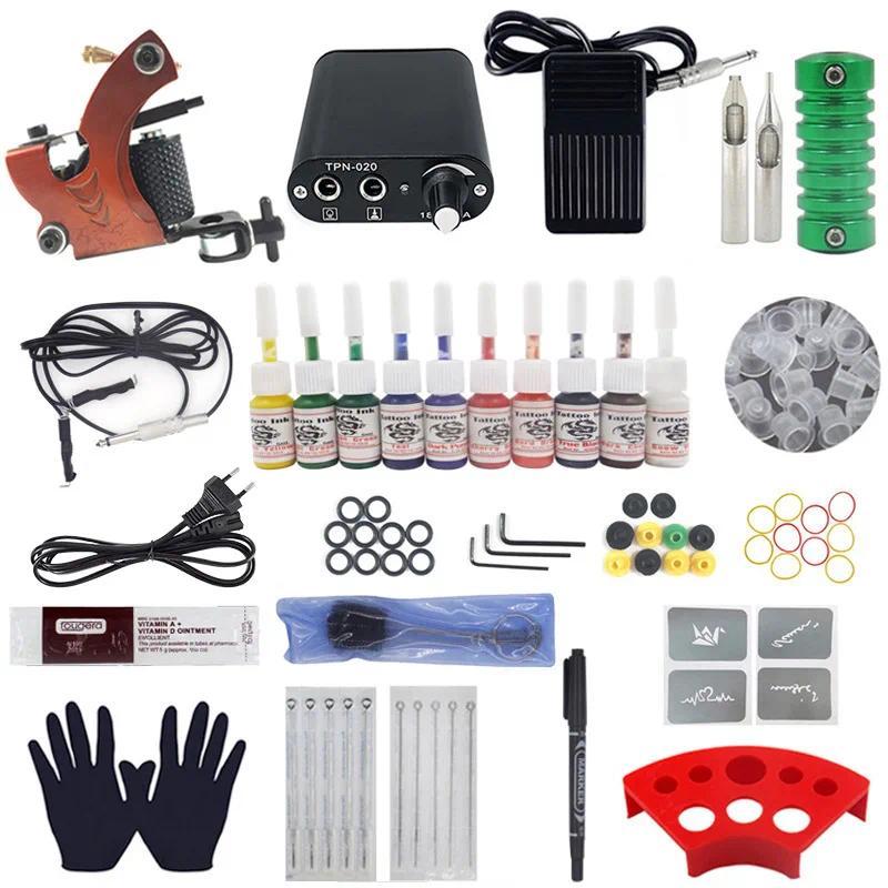 Complete Beginner Tattoo Machine Set Tattoo Equipment