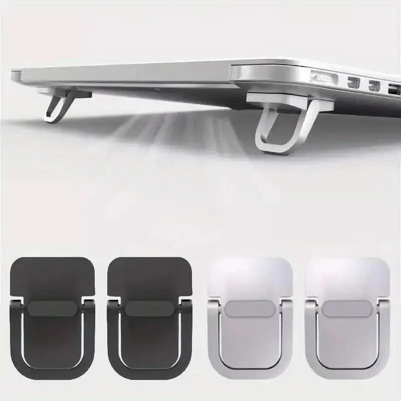 2pcs/Set Laptop Stand for Computer Keyboard Stand Riser Aluminum Mini Portable Laptop Stands for Not