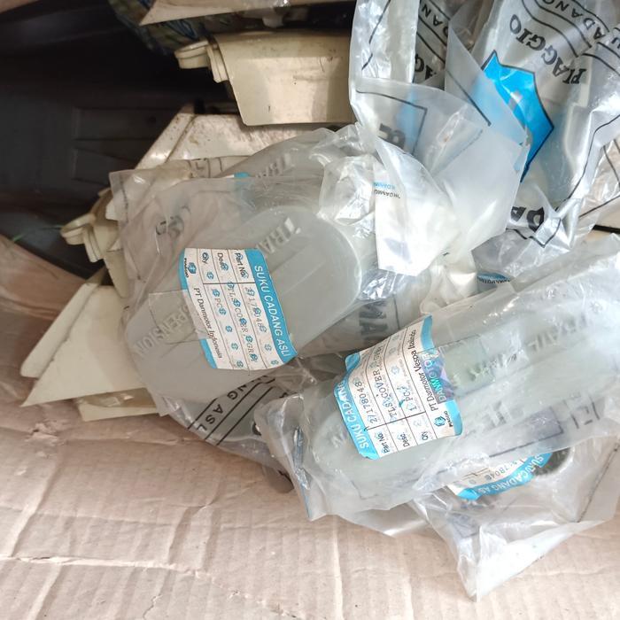 tutup fork Vespa Excel exclusive Corsa ASLI NOS abu danmotor biru