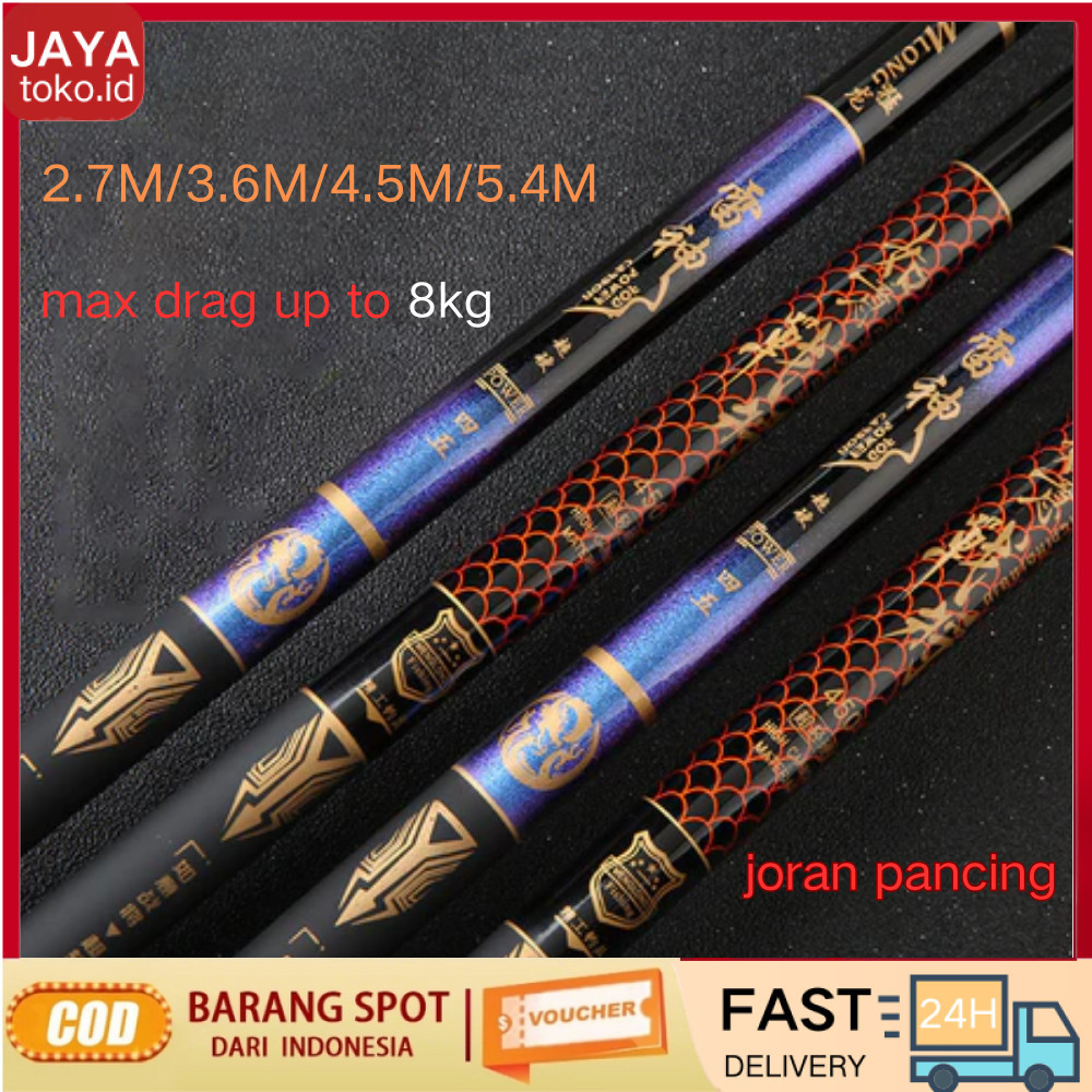 Joran Tegek Kaku Ringan 450 360 270 Action Hard Gagang Pancing Joran pancing portabel serat karbon t