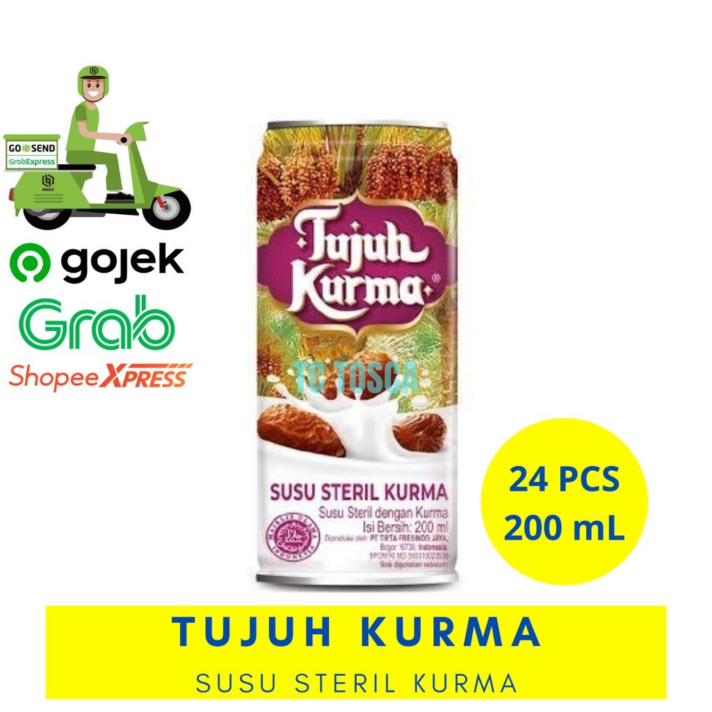Susu Steril Tujuh Kurma 200 mL / 24 Pcs