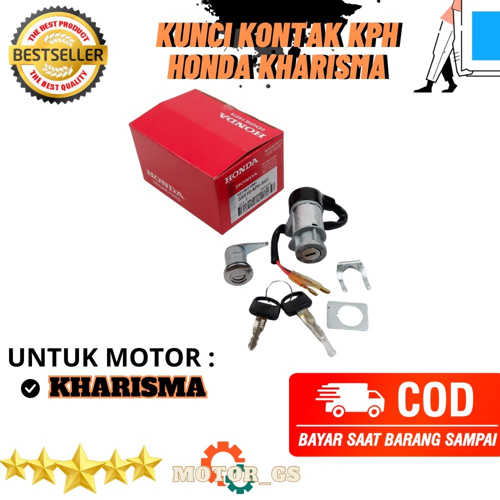 ALIANSHOP Kunci Kontak Motor Karisma / Kunci Kontak 1 Set Honda Karisma - 35010-KPH-900