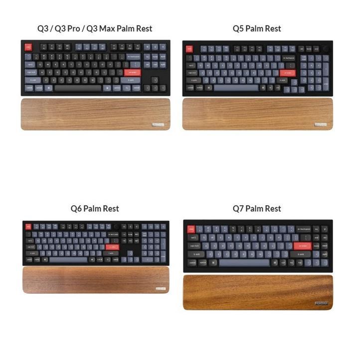 Keychron Walnut Wood Palm Rest - K2 / K6